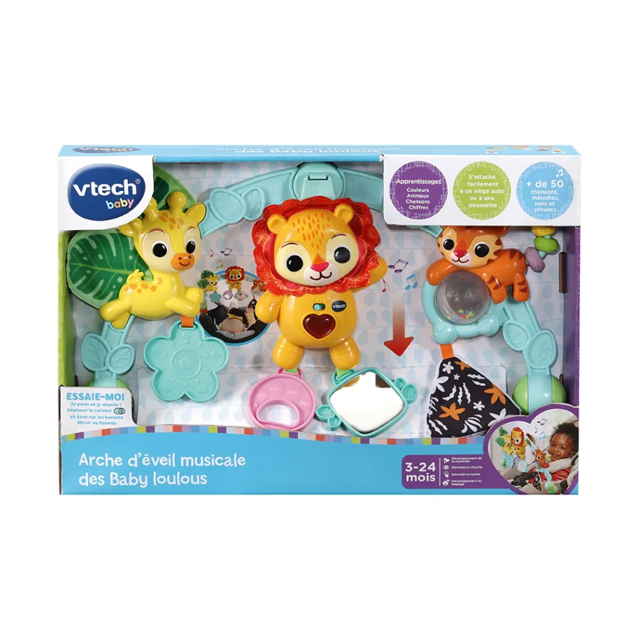 VTech Baby Arche D'éveil Musicale Des Baby Loulous- Tapis D'éveil Et Arches
