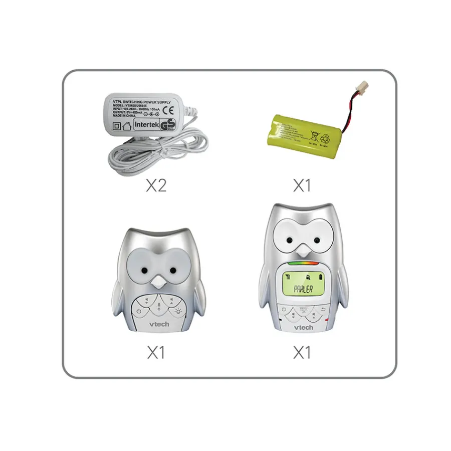 Safe And Sound Babyphone Hibou Family - Bm2301 - Ecoute-Bébé Audio- Babyphones
