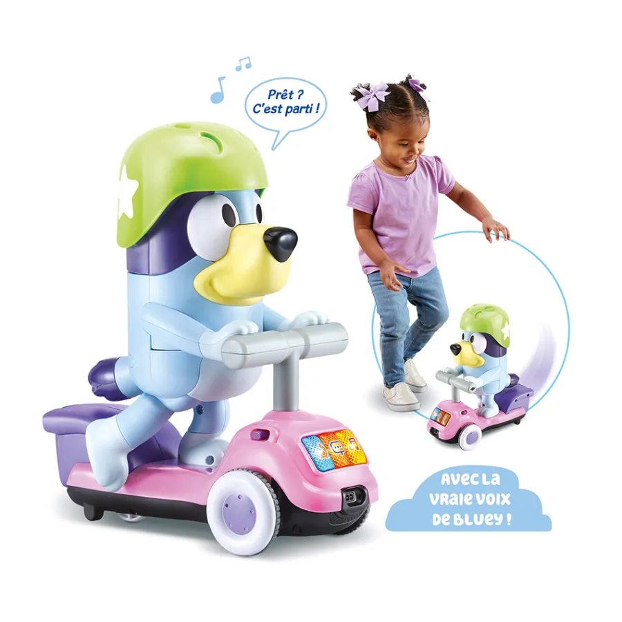 VTech Bluey - Trotti-Bluey Interactive- Pat'Patrouille, Peppa Pig, Bluey