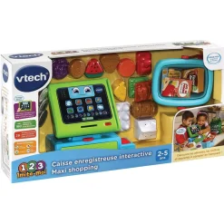 VTech Caisse Enregistreuse Interactive Maxi Shopping- Dinette Et Autres Jeux D'Imitation