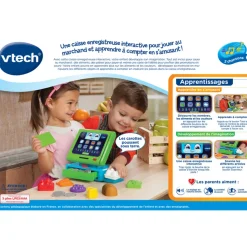 VTech Caisse Enregistreuse Interactive Maxi Shopping- Dinette Et Autres Jeux D'Imitation