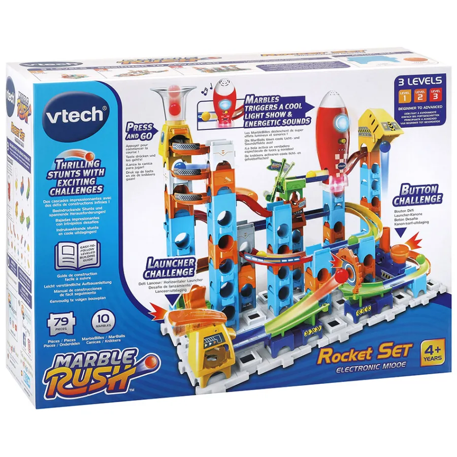 MarbleRush Circuit À Billes - Rocket Set Electronic M100E- Circuit À Billes