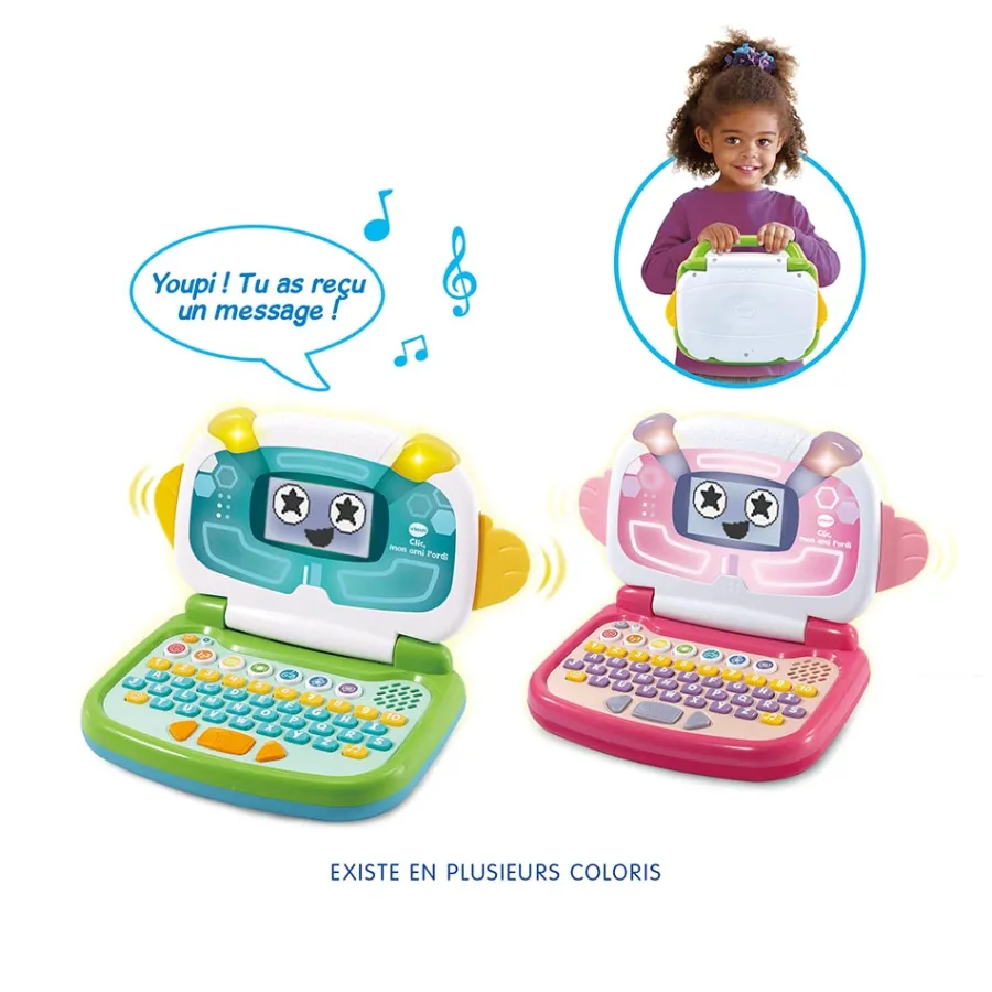 VTech Clic, Mon Ami L'Ordi Rose- Ordinateurs, Tablettes Et Consoles