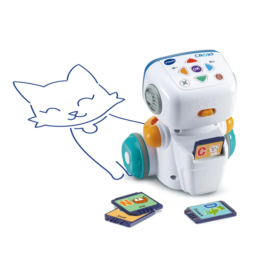 VTech Croki, Mon Robot Artiste- Dessins, Coloriages