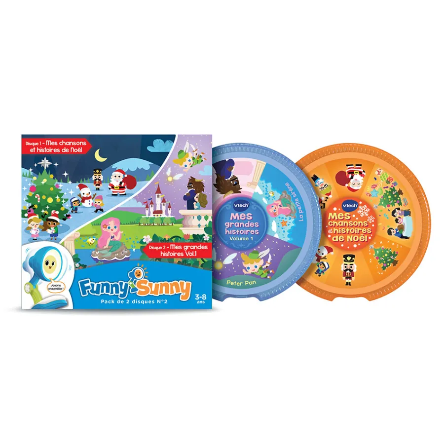 VTech Funny Sunny - Pack 2 Disques N°2- Conteurs D'Histoires