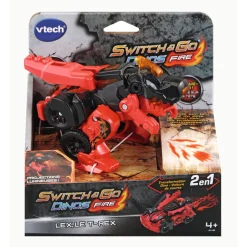 Switch & Go Dinos Jouet Dinosaure Interactif Fire - - Voitures Dinos