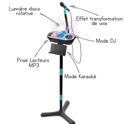 Kidi Superstar Dj Studio Noir- Micros Pour Enfant / Audio