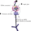 Kidi Superstar Lightshow - Rose- Micros Pour Enfant / Audio
