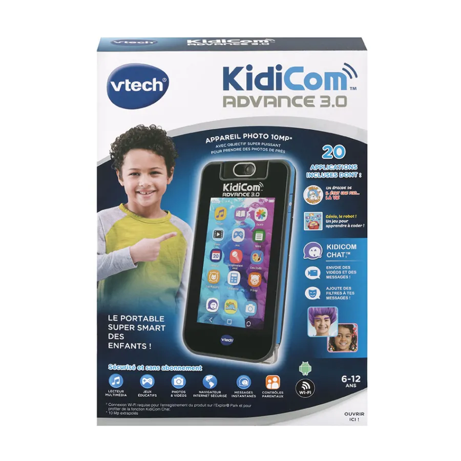 Kidicom Advance 3.0 Noir- Portable Enfant