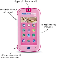 Kidicom Max 3.0 Rose- Portable Enfant