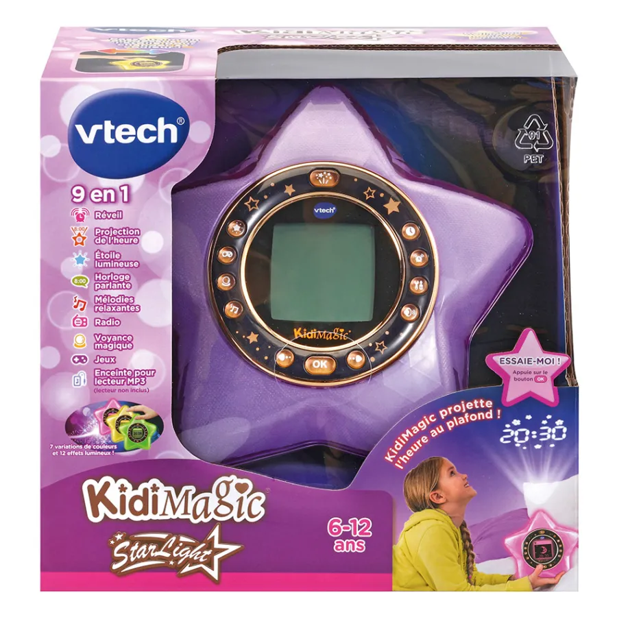 Kidi magic Starlight Violet - Reveil Enfant- Réveils Enfant