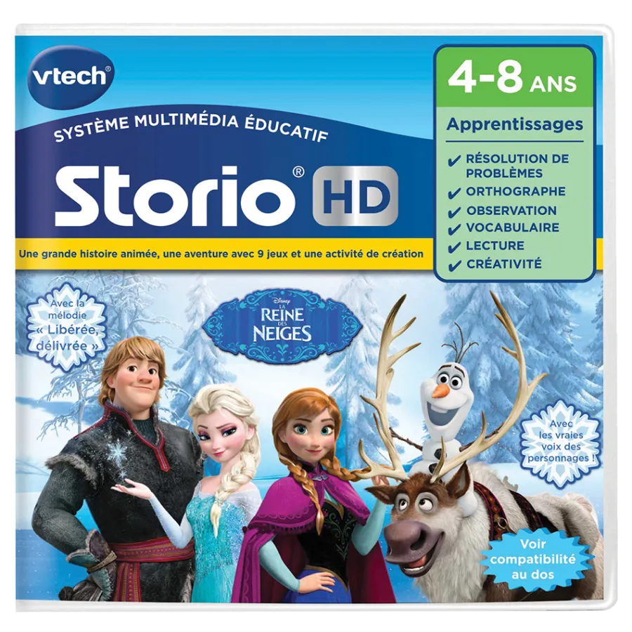 Storio La Reine Des Neiges - Cartouche De Jeu - Jeux Pour Tablette Enfant