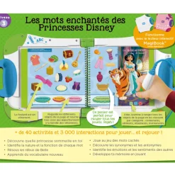 Magibook Les Mots Enchantes Des Princesses Disney- Jeux Pour Apprendre À Lire, Compter, Écrire