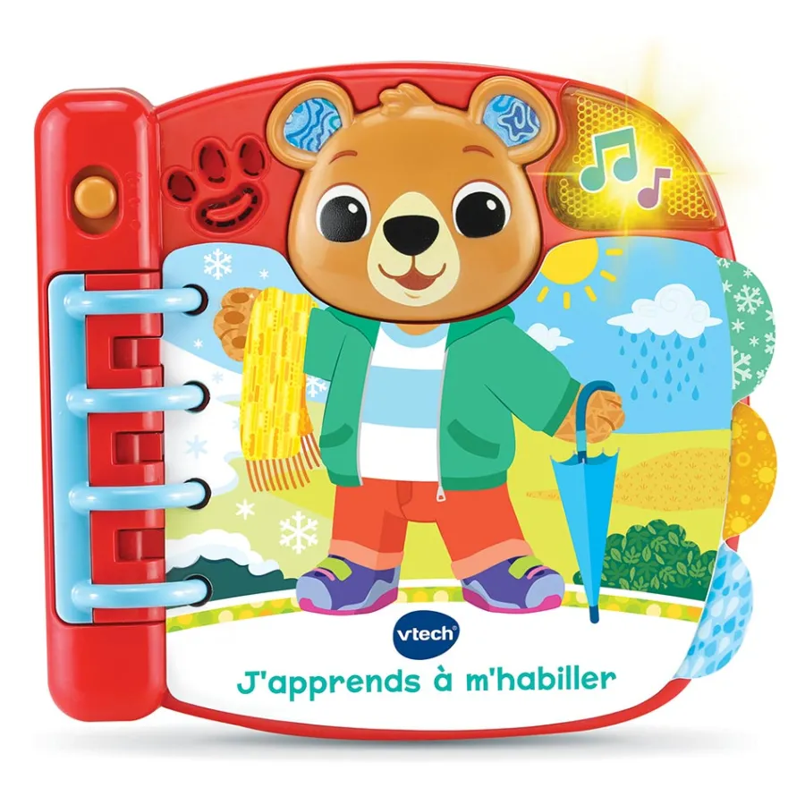 VTech Baby Livre Interactif - J'Apprends A M'Habiller- Livres Pour Bébé