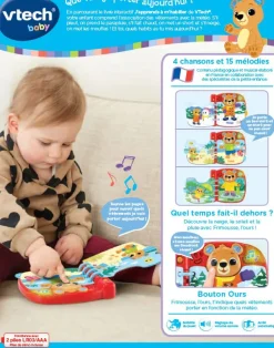 VTech Baby Livre Interactif - J'Apprends A M'Habiller- Livres Pour Bébé