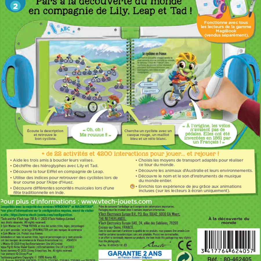 Magibook Livre Interactif A La Decouverte Du Monde - Livre - Vtech- Jeux Pour Apprendre À Lire, Compter, Écrire