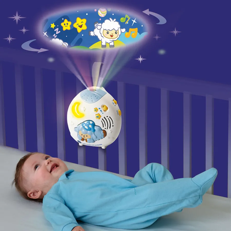 VTech Baby Lumi Mouton Nuit Enchantee Bleu - Veilleuse- Veilleuses Et Mobiles Bébé