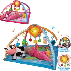 VTech Baby Lumi Tapis Des P'Tits Copains Rose - Tapis D'éveil- Tapis D'éveil Et Arches