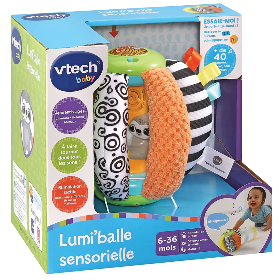VTech Baby Lumi'Balle Sensorielle- Balles, Toupies Et Cubes