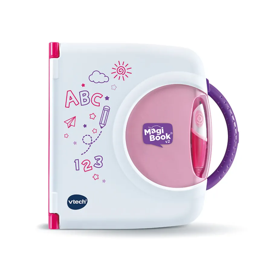Magibook V2 - Starter Pack Rose + Livre Cory Bolides- Jeux Pour Apprendre À Lire, Compter, Écrire