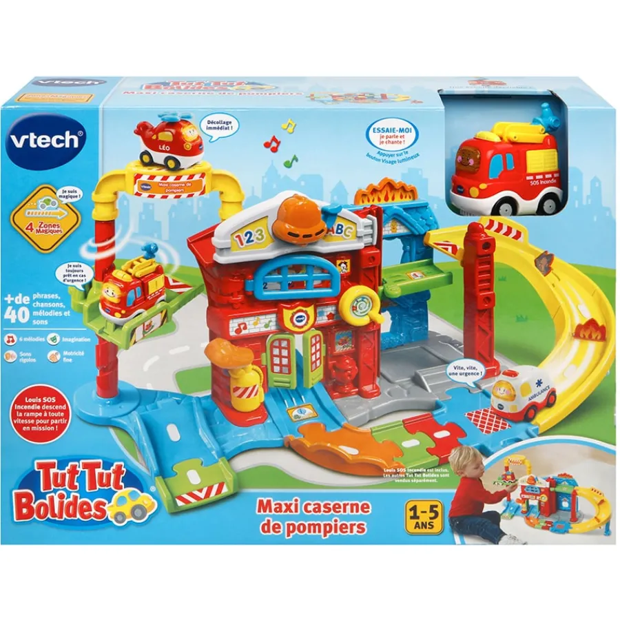 Tut Tut Bolides Maxi Caserne De Pompiers Interactive - - Voitures Jouets Garages Et Circuits