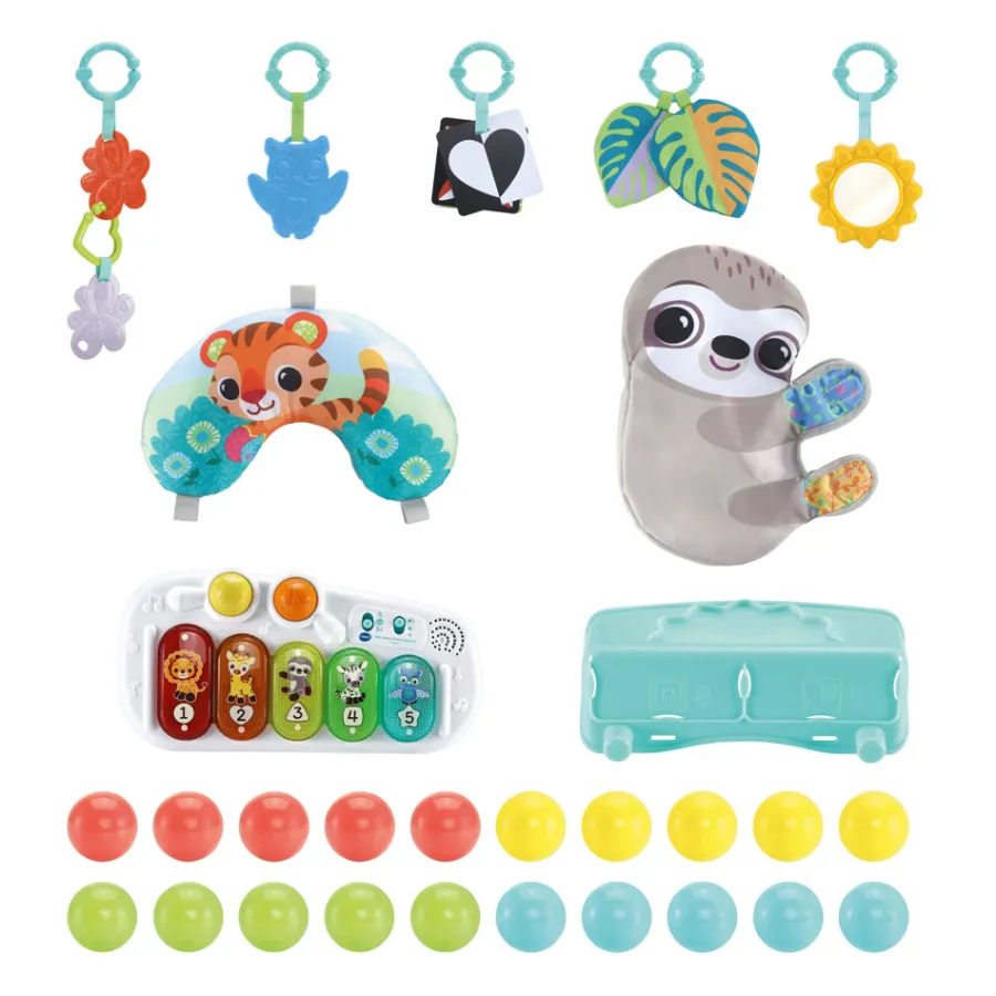 VTech Baby Maxi Tapis D'éveil Sensoriel 7 En 1- Tapis D'éveil Et Arches