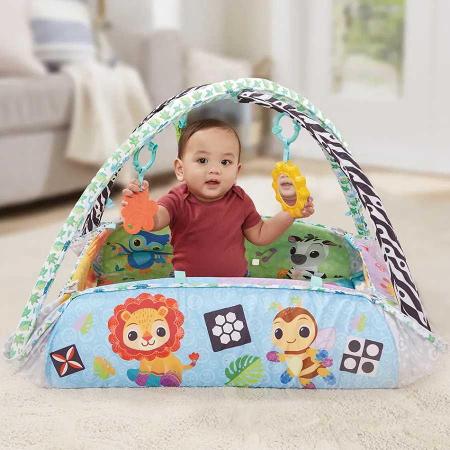 VTech Baby Maxi Tapis D'éveil Sensoriel 7 En 1- Tapis D'éveil Et Arches