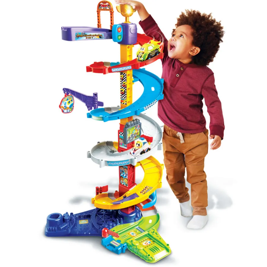 Tut Tut Bolides Mega Circuit Spirales 2 En 1 + Titouan, Fou Du Volant- Voitures Jouets Garages Et Circuits