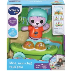 VTech Baby Mina, Mon Chat Rouli'Golo- Véhicules Et Jouets Roulants