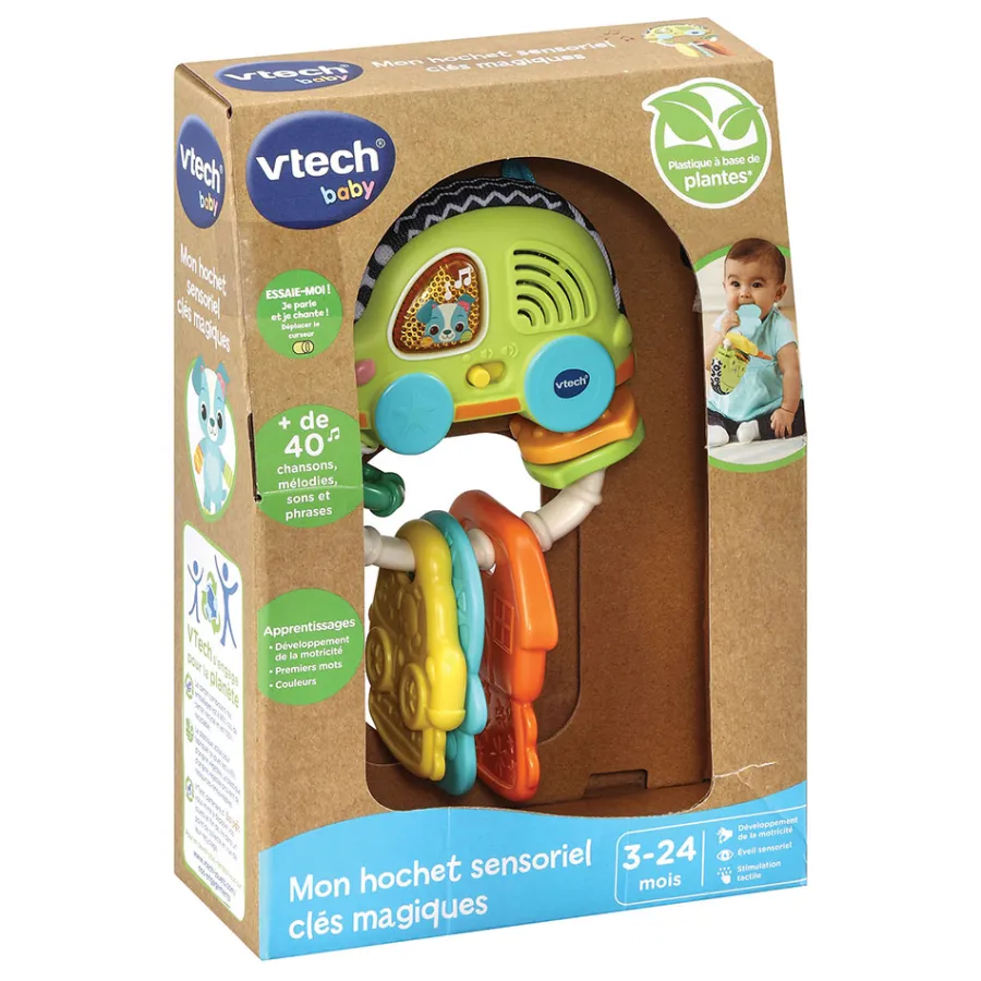 VTech Baby Mon Hochet Sensoriel Cles Magiques- Hochets Et Petits Jouets