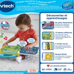 VTech Baby Mon Imagier Bilingue - 100 Véhicules- Livres Pour Bébé