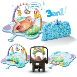 VTech Baby Mon Tapis Musical Elephanteau - Baby Loulous- Tapis D'éveil Et Arches