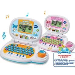 VTech Ordinateur Enfant P'Tit Genius Ourson Rose- Ordinateurs, Tablettes Et Consoles