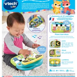 VTech Baby Piano Sensoriel Des Baby Loulous - Jouet Interactif- Instruments De Musique