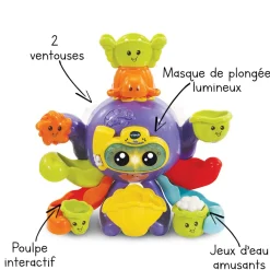 VTech Baby Polo, Mon Poulpe Rigolo- Jouet De Bain