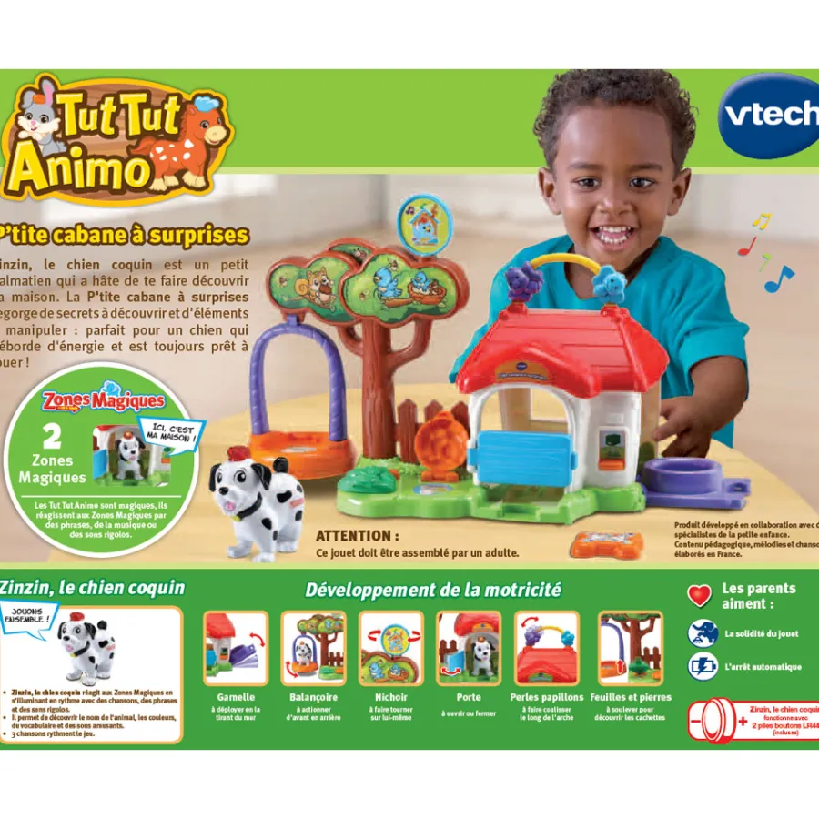 Tut Tut Animo P'Tite Cabane A Surprises (+ Zinzin, Le Chien Coquin) - - Animaux Et Leurs Univers