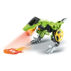 Switch & Go Dinos Pulsor, Le Super Therizinosaure - Fire - Véhicules Interactifs- Voitures Dinos