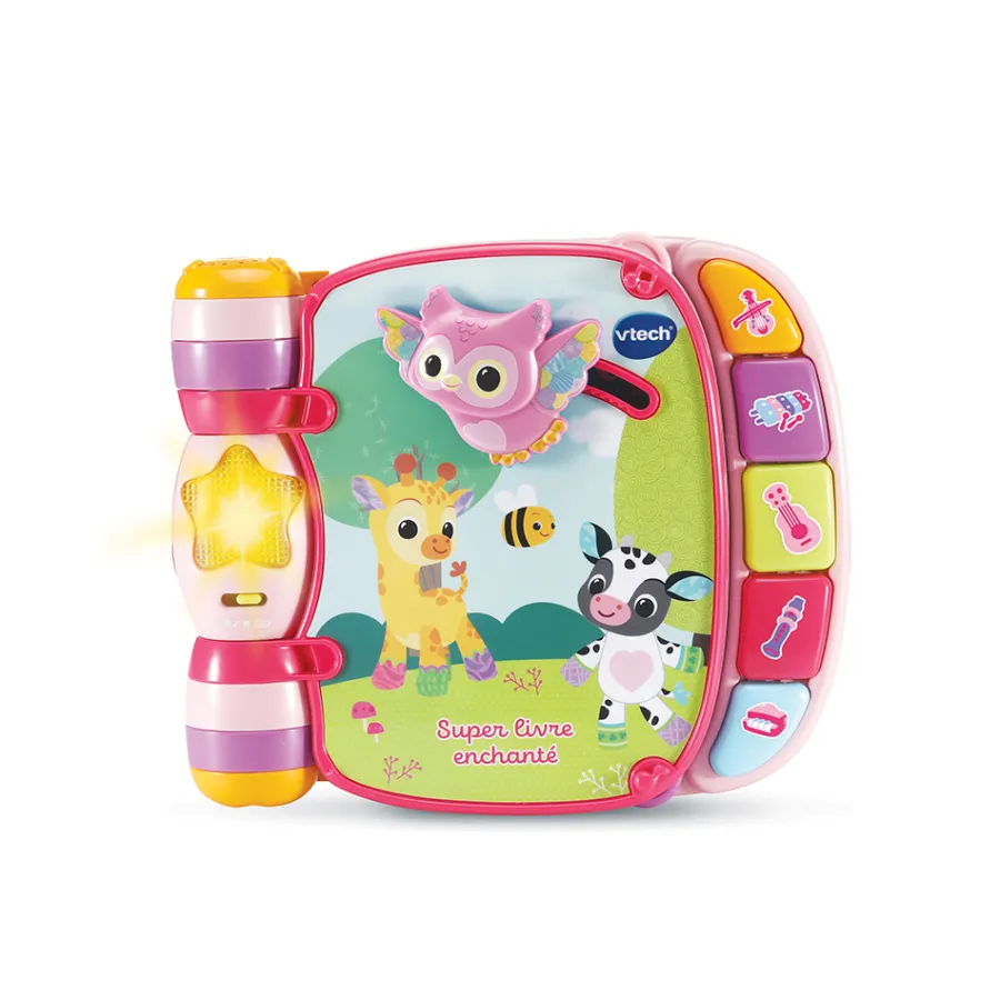 VTech Baby Super Livre Enchante Des Baby Loulous Rose- Livres Pour Bébé