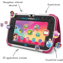 Storio Tablette Educative Max Xl 2.0 Rose- Tablettes Enfant