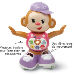 VTech Baby Titi Ouistiti Rose - Petit Singe Interactif- Animaux Interactifs