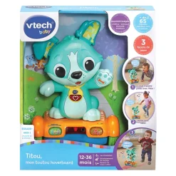 VTech Baby Titou, Mon Toutou Hoverboard - P'Tits Loulous- Animaux Interactifs