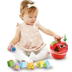 VTech Tourni Pomme Des Formes- Jouets À Empiler, À Encastrer