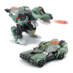 Switch & Go Dinos Tyram, Super T-Rex Lance Flammes- Voitures Dinos